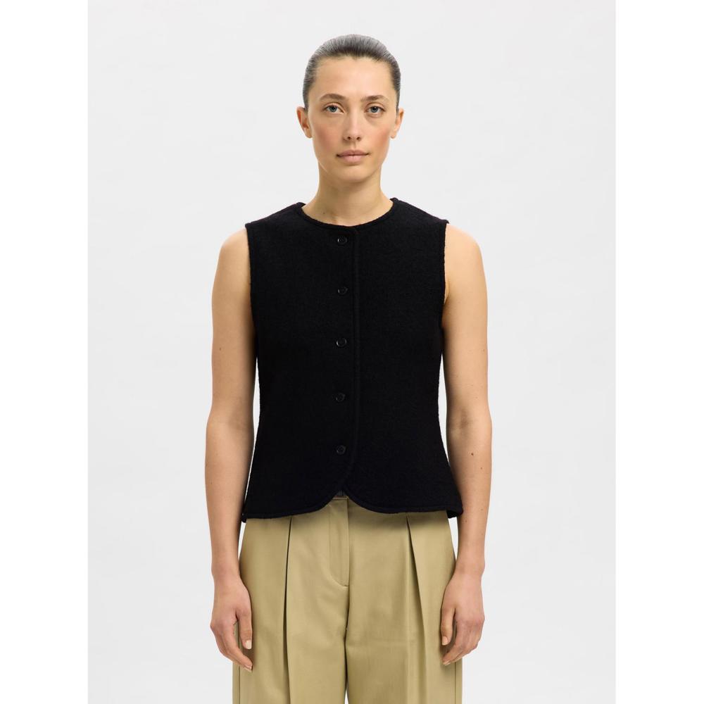 Selected Femme Darla Knit Button Vest